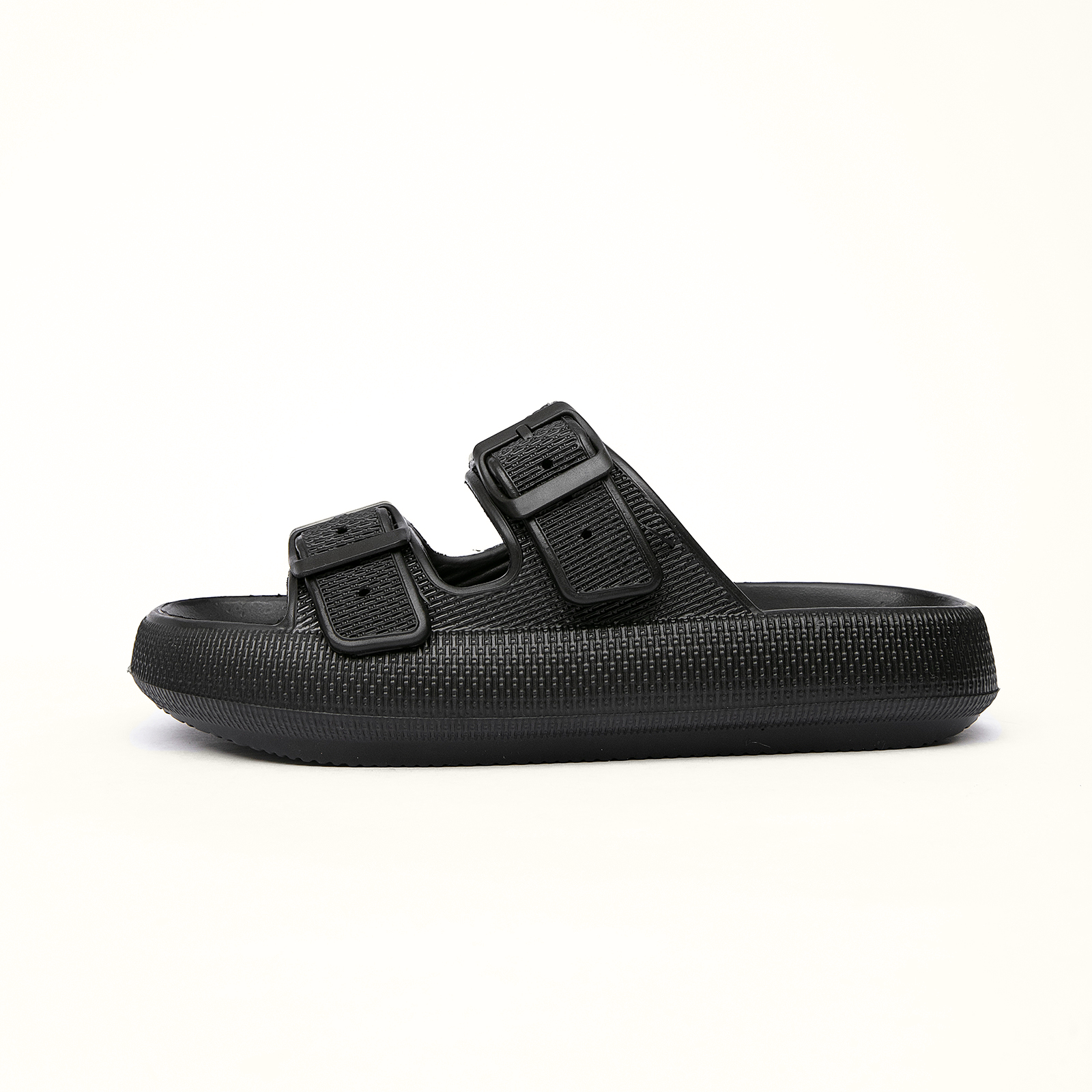  Double Buckle Adjustable Slides Sandals for Women and Men 