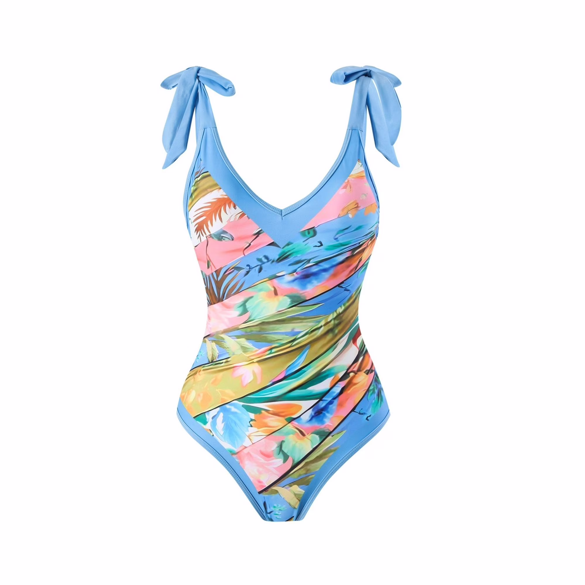 Women's One Piece Swimsuit with Cover up Beach Skirt Sarong