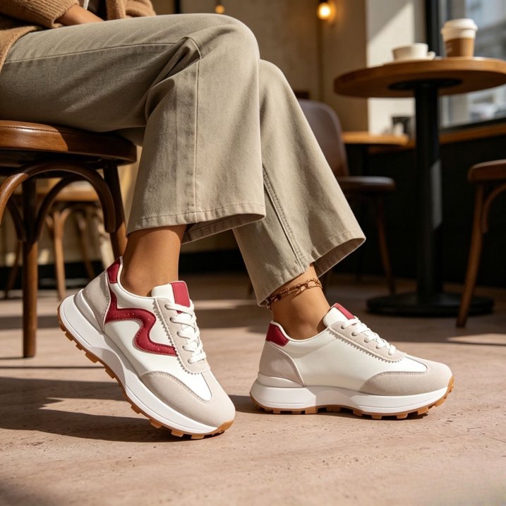 Lightweight Non-Slip Platform Sneakers for Women