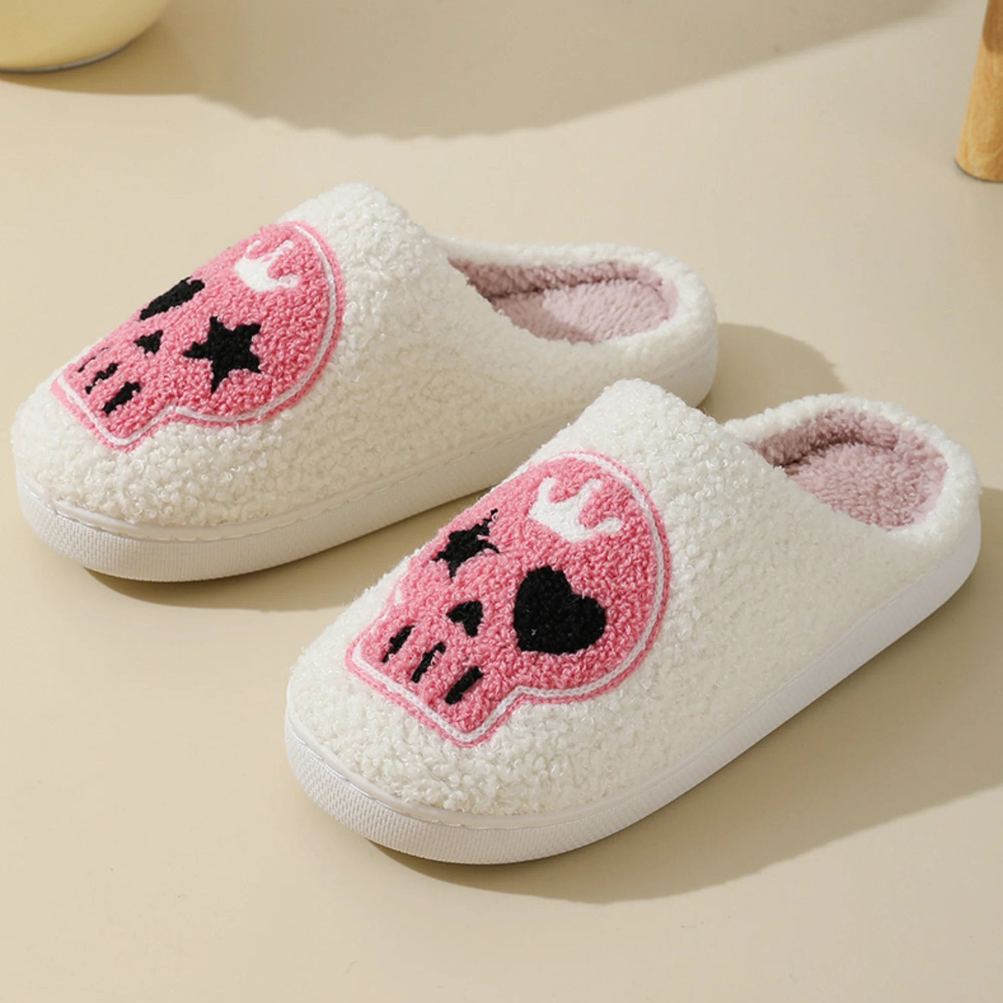 Halloween Slippers Indoor Fluffy House Slippers 