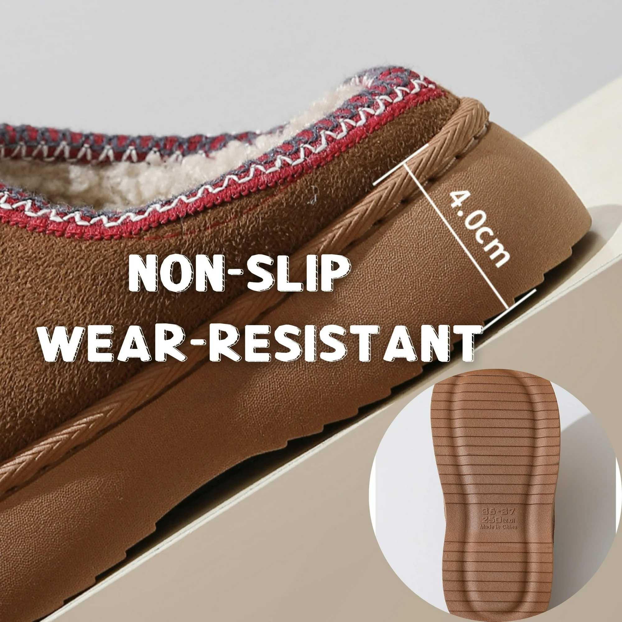 Cozy Platform Fuzzy Slippers Short Ankle