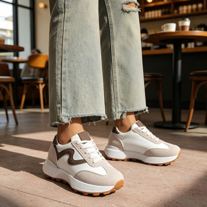 Lightweight Non-Slip Platform Sneakers for Women
