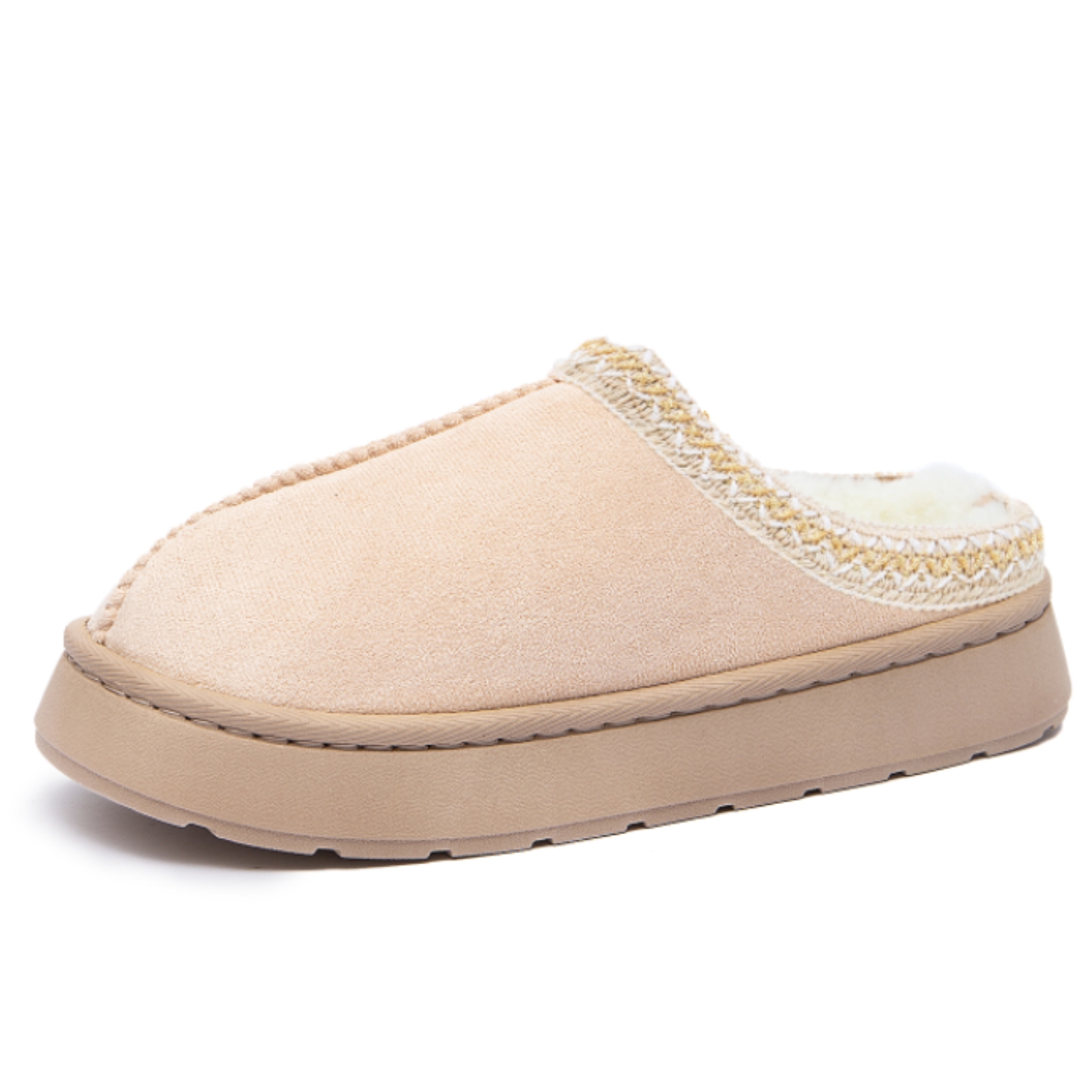 Cozy Platform Fuzzy Slippers 