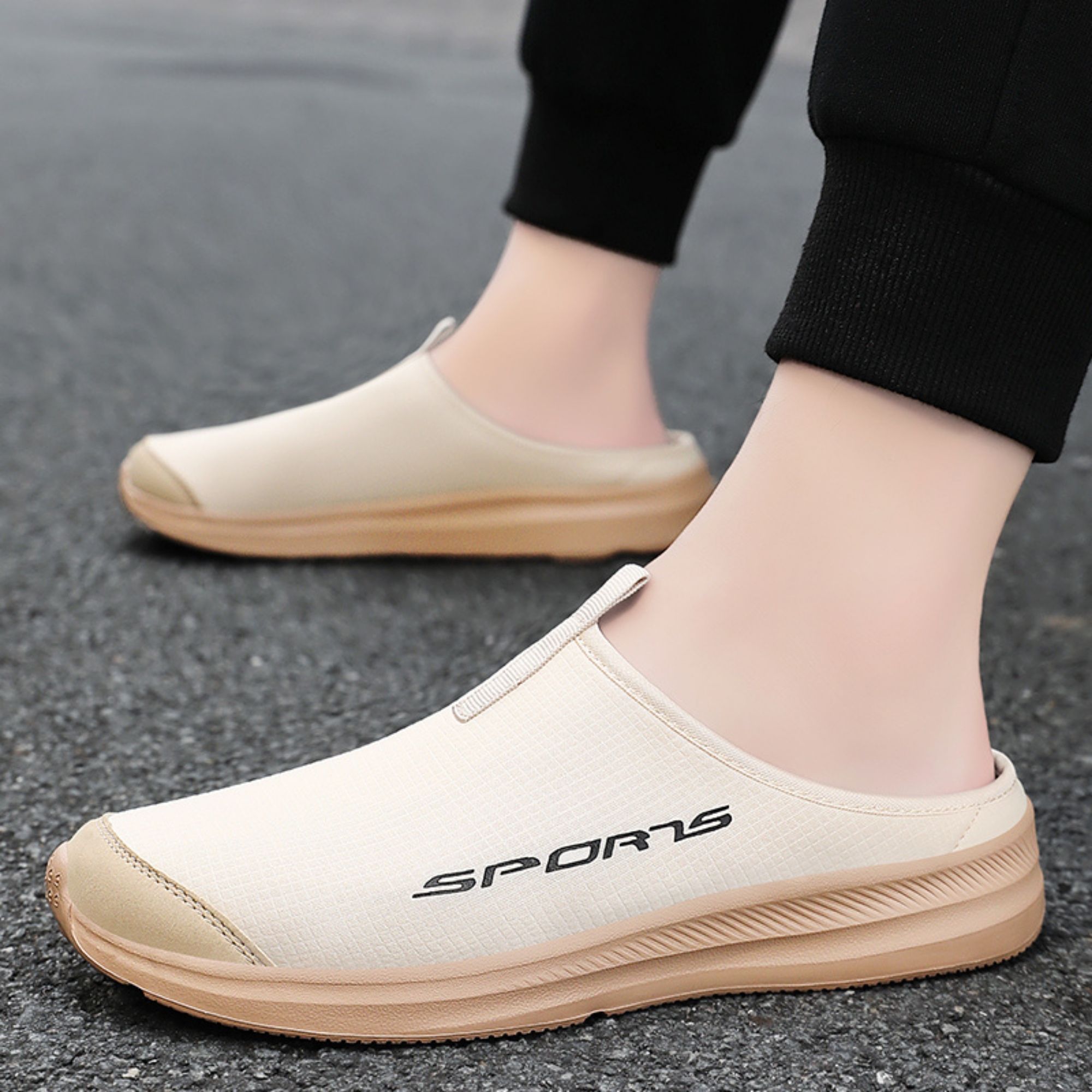 BERANMEY Men’s Slip-On Mules Loafers Lightweight Casual Shoes