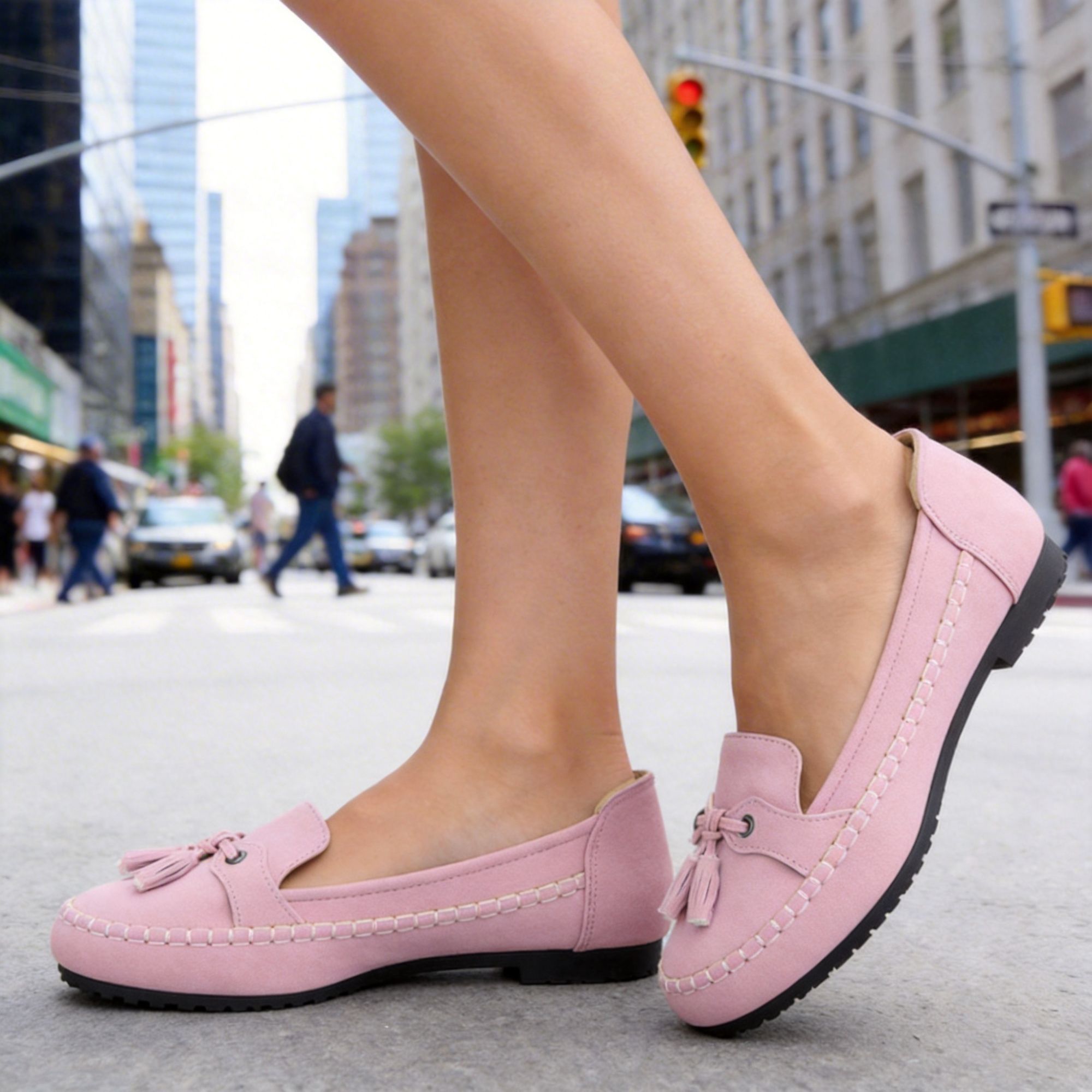 BERANMEY Casual Loafers for Women Dressy Tassel Slip On