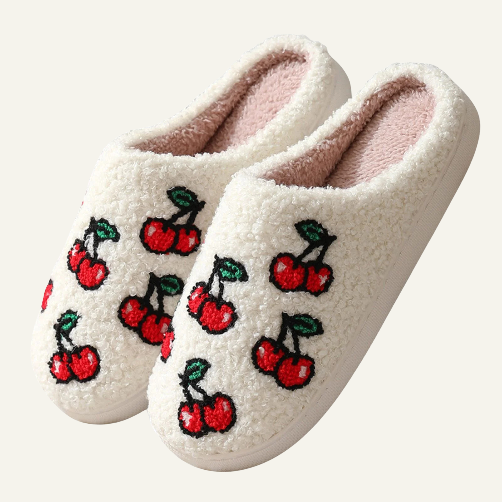 Cute Cartoon Flower Slippers Soft Plush Comfy Warm 