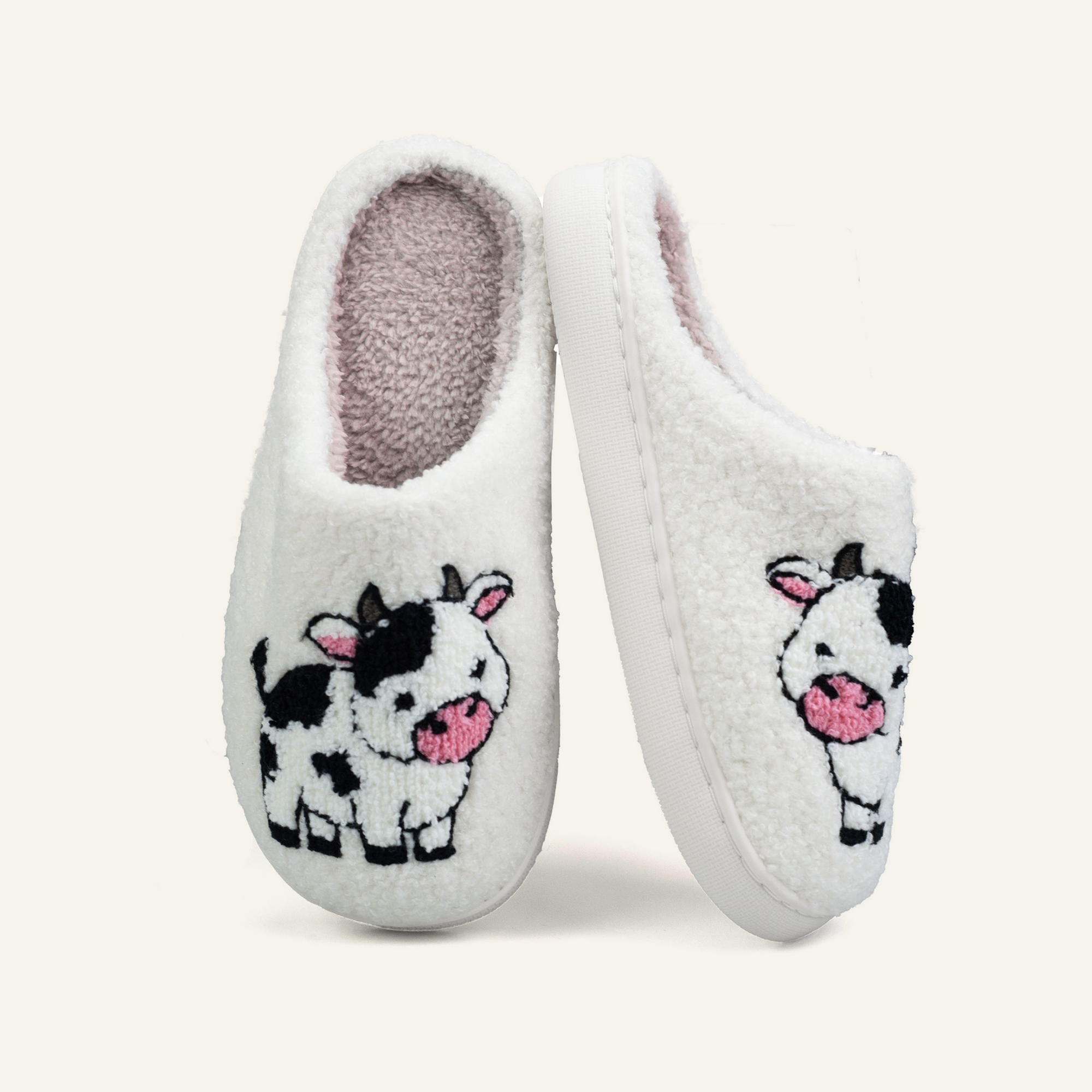 Fluffy House Slippers for Women and Men Non-slip Fuzzy Flat Slides