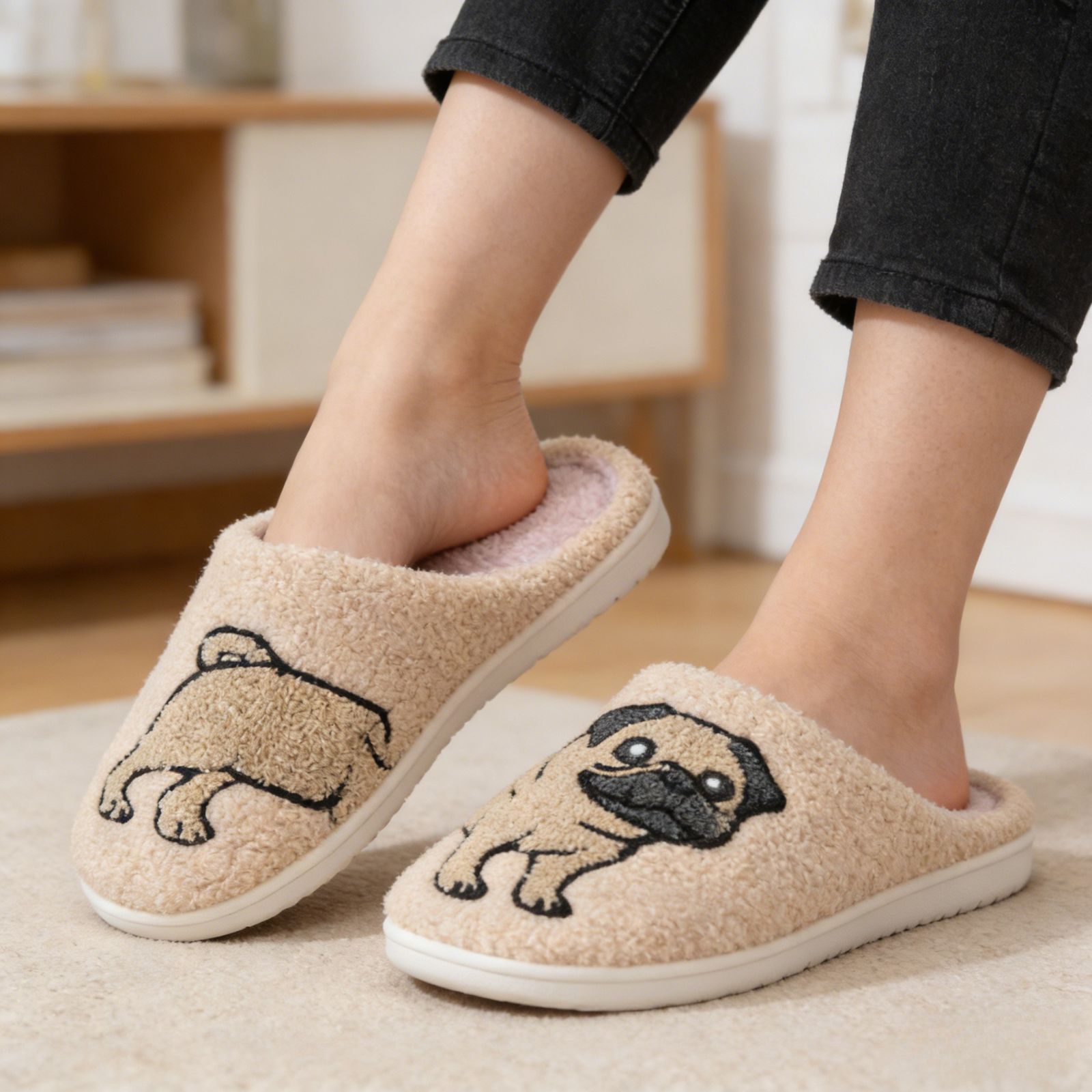 Cute Animal Puppy Butterfly Dogs Slippers