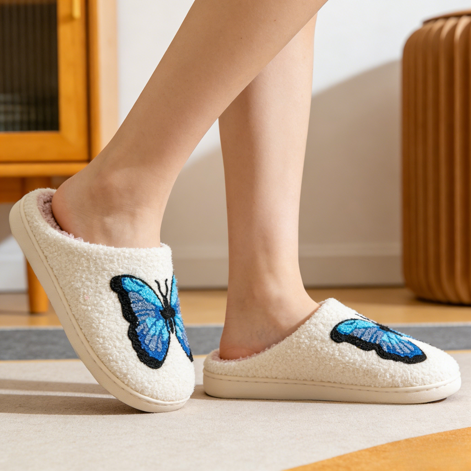 Cute Animal Puppy Butterfly Dogs Slippers