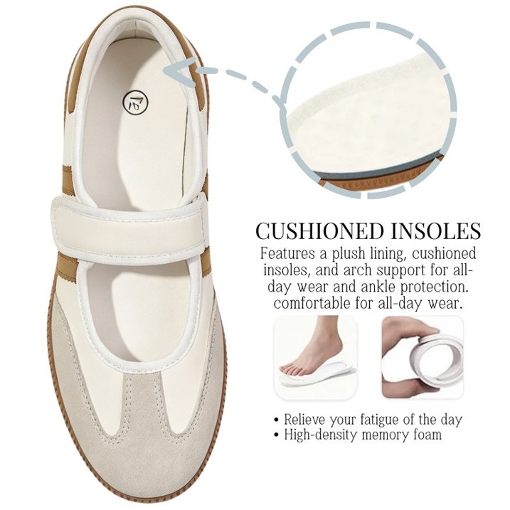 Mary Jane Style Sneakers for Women with Adjust Strap
