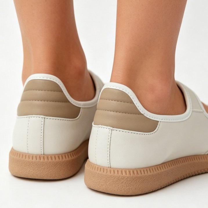 Mary Jane Style Sneakers for Women with Adjust Strap