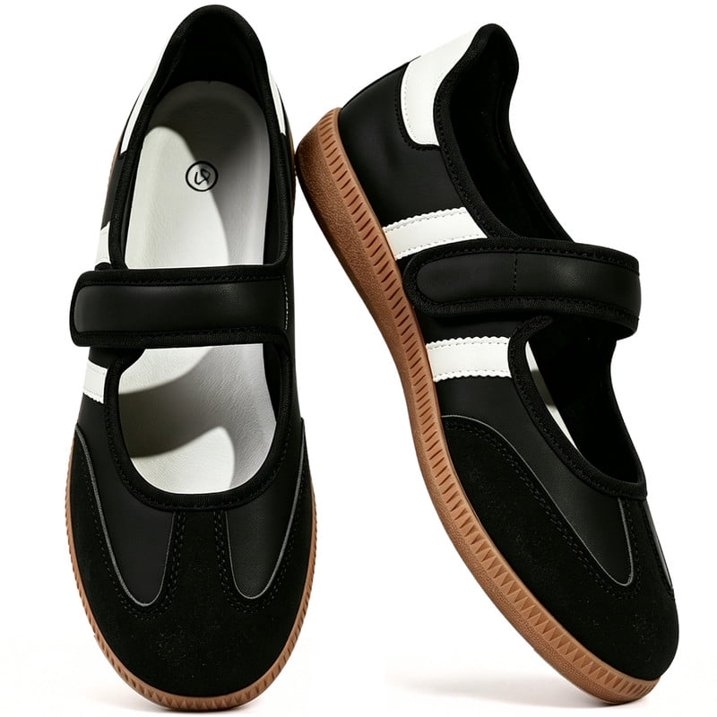 Mary Jane Style Sneakers for Women with Adjust Strap