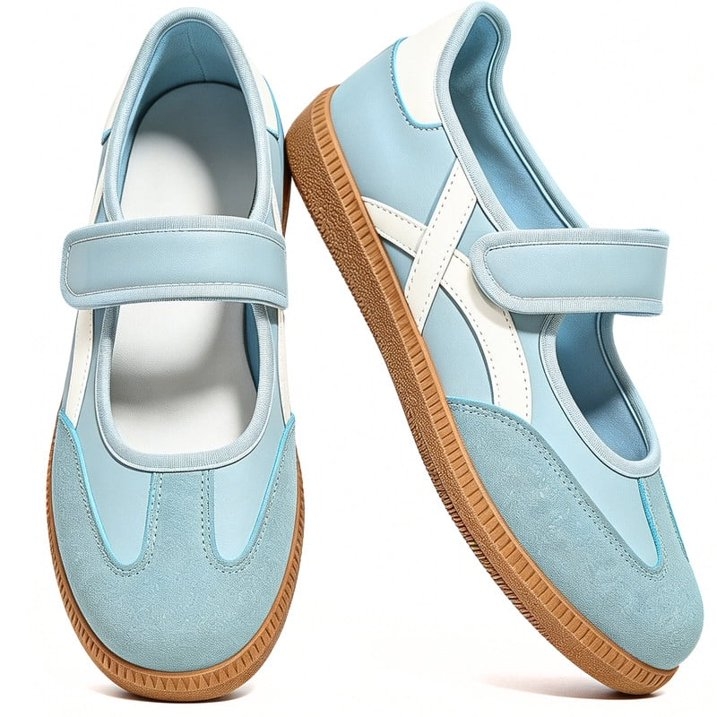 Mary Jane Style Sneakers for Women with Adjust Strap