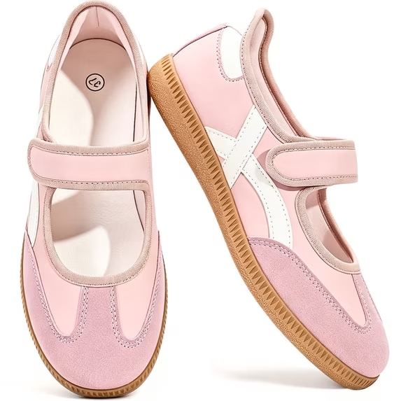 Mary Jane Style Sneakers for Women with Adjust Strap