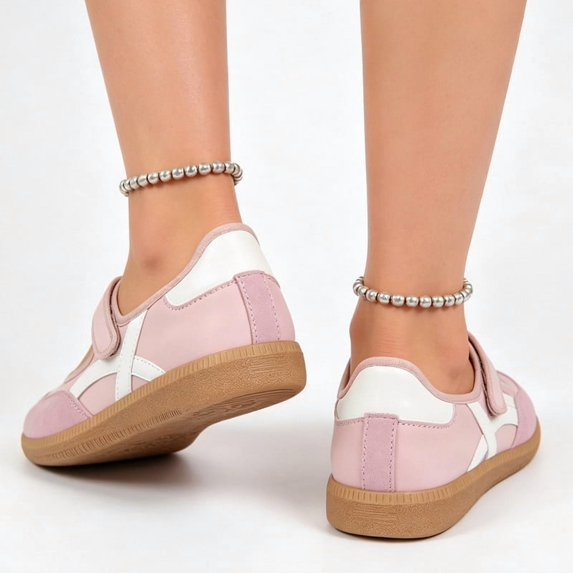 Mary Jane Style Sneakers for Women with Adjust Strap