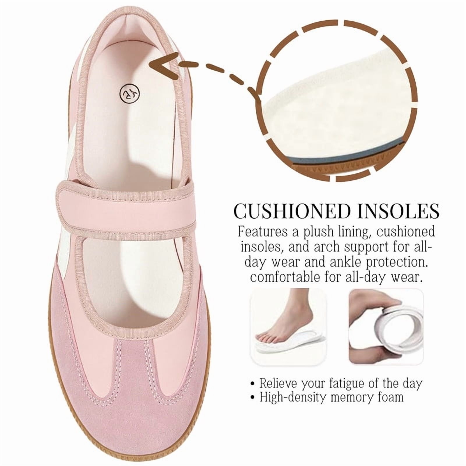 Mary Jane Style Sneakers for Women with Adjust Strap