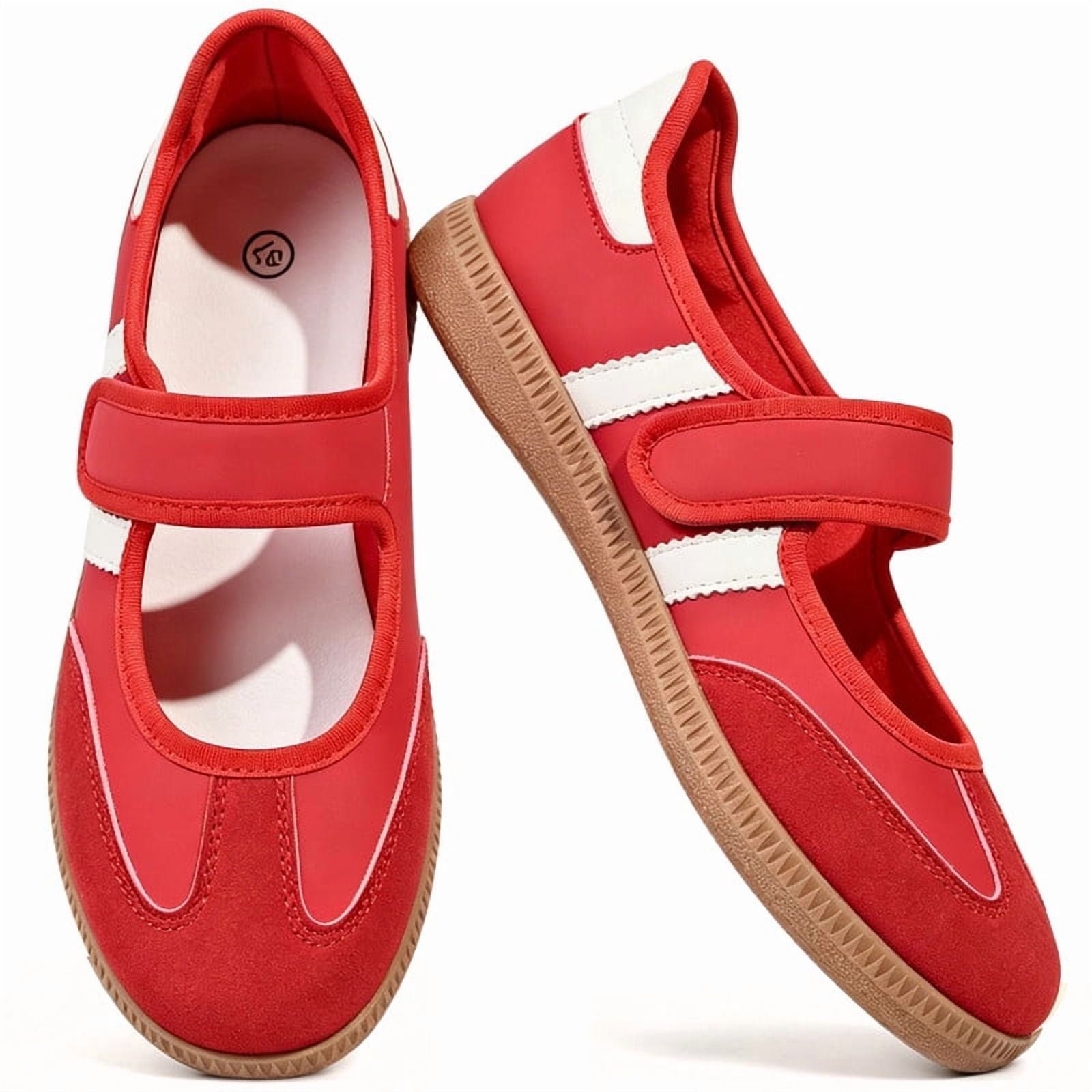 Mary Jane Style Sneakers for Women with Adjust Strap