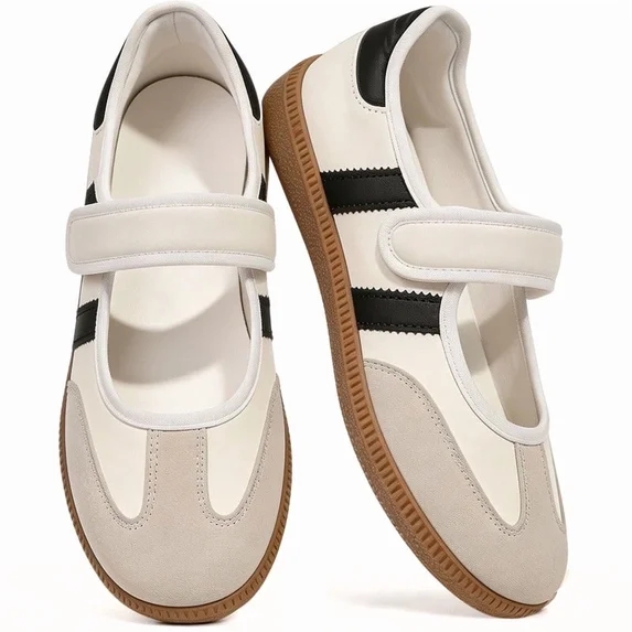 Mary Jane Style Sneakers for Women with Adjust Strap