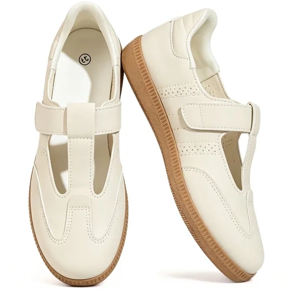 Mary Jane Style Sneakers for Women with Adjust Strap