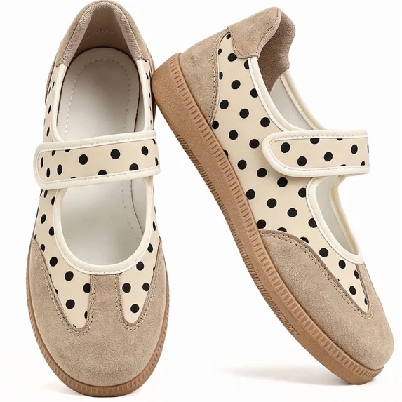 Mary Jane Style Sneakers for Women with Adjust Strap