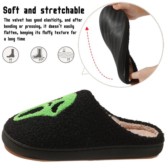 Halloween Slippers for Women and men WhiteFace