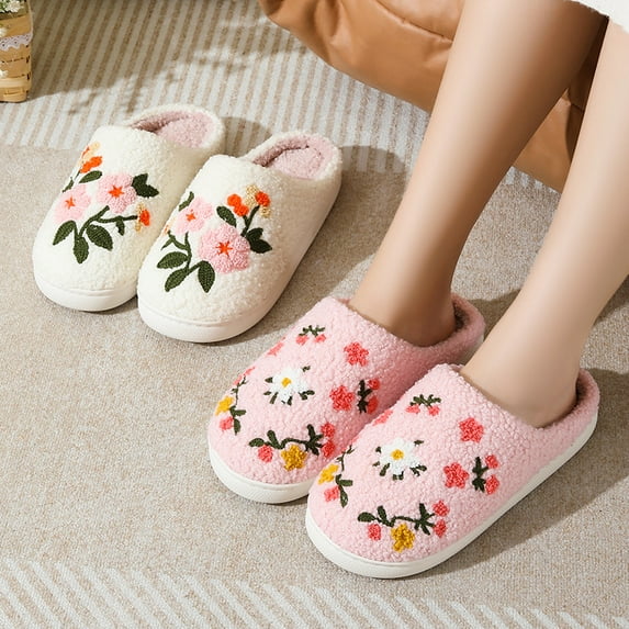 Cute Cartoon Flower Slippers for Women