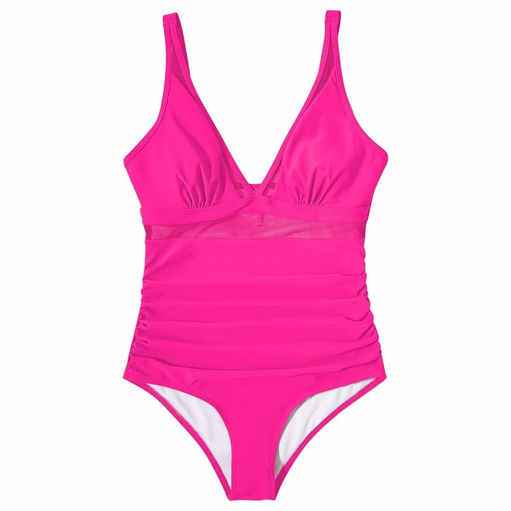 Sexy Mesh Tummy Control One-Pieces Swimwear for Women