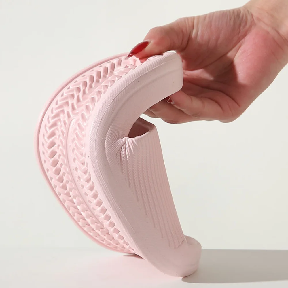 ,Couple Slippers Cloud Slides Soft Thick Sole