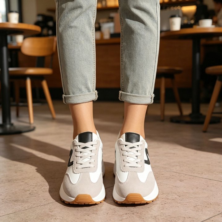 Lightweight Non-Slip Platform Sneakers for Women