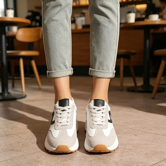 Lightweight Sneakers for Women Stylish Non-Slip Platform Shoes