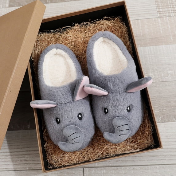Cute Animal Slippers for Womens Mens Fuzzy 11D Cartoon Womens Slippers