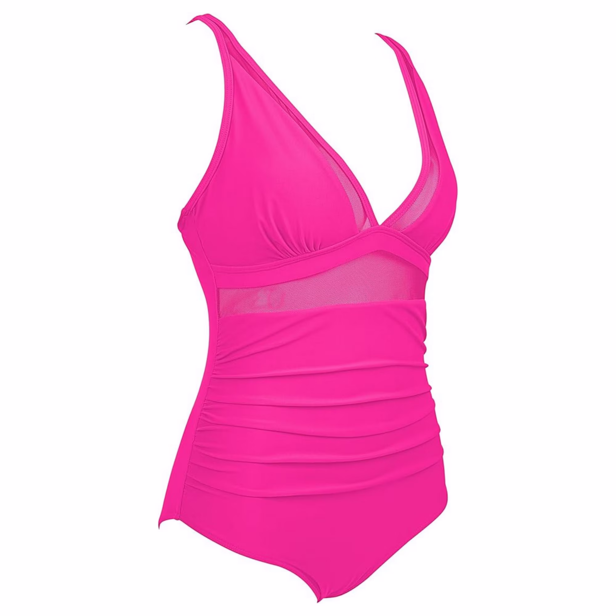 Sexy Mesh Tummy Control One-Pieces Swimwear for Women