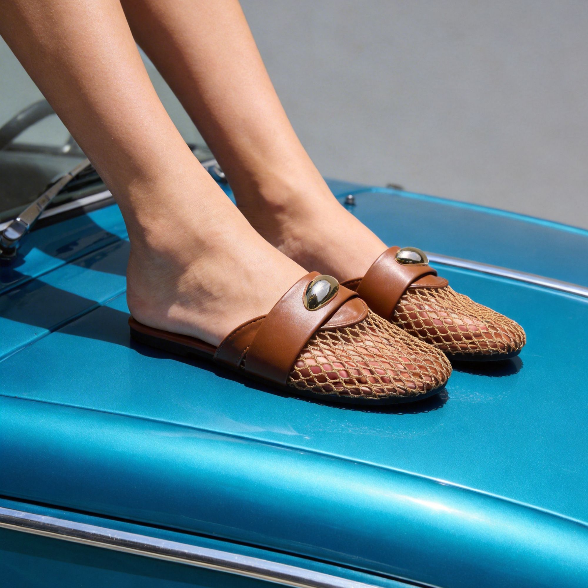 BERANMEY Mesh Breathable Women's Sandals Casual Slip on