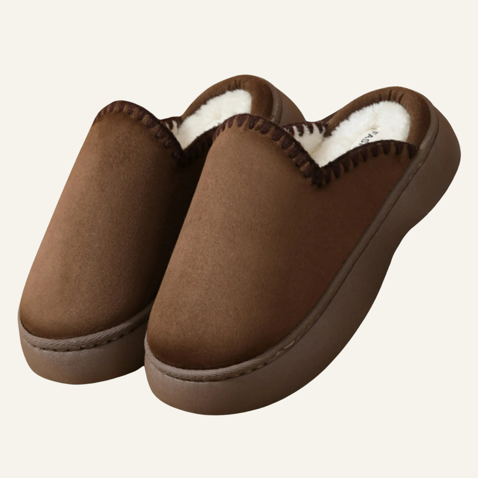 Cozy Platform Fuzzy Slippers Short Ankle