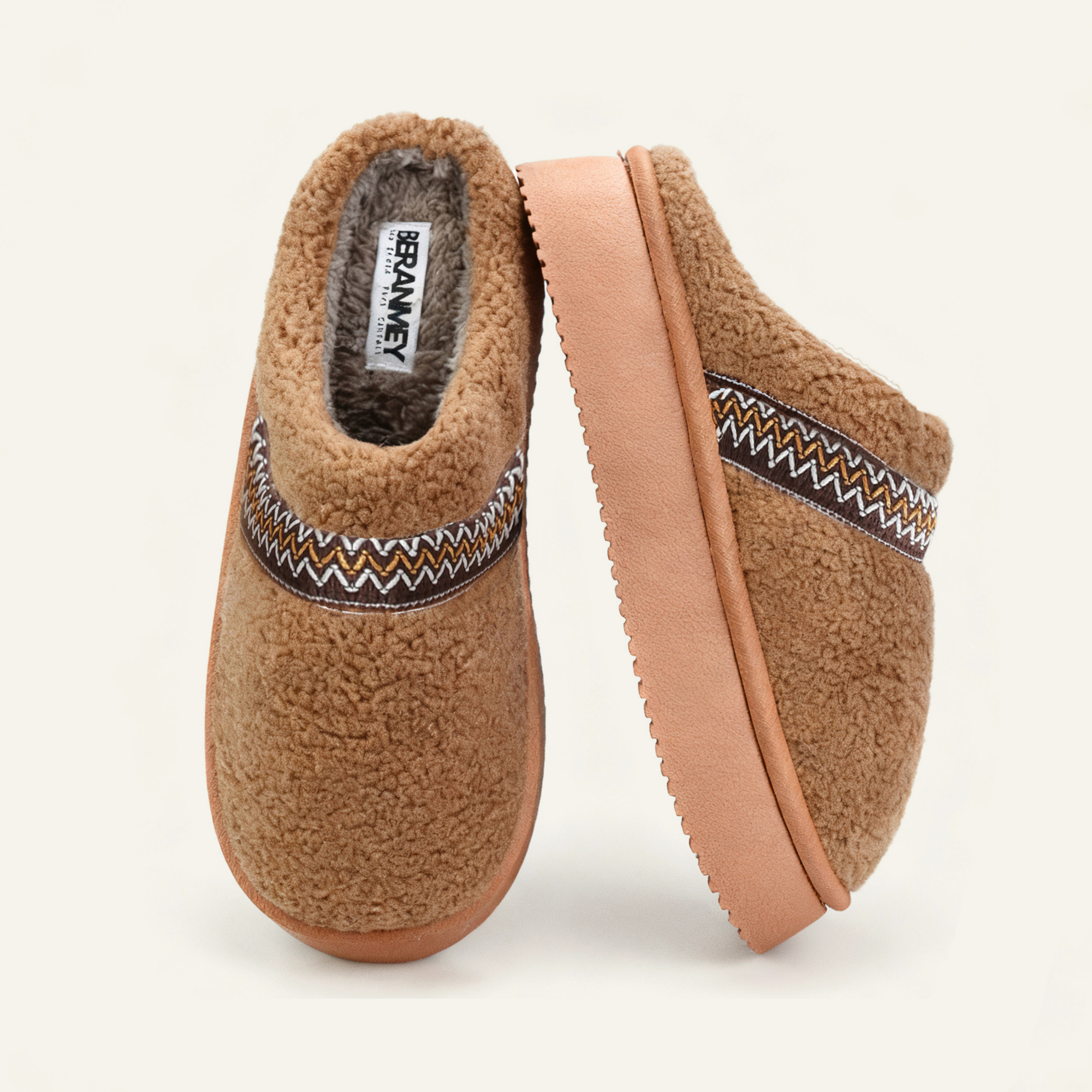Women's Platform Slippers with Polar Fleece