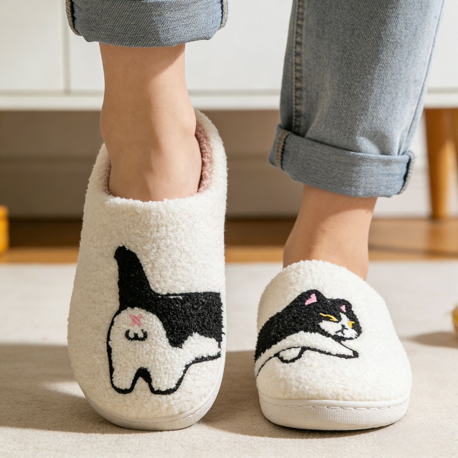 Cute Animal Puppy Butterfly Dogs Slippers