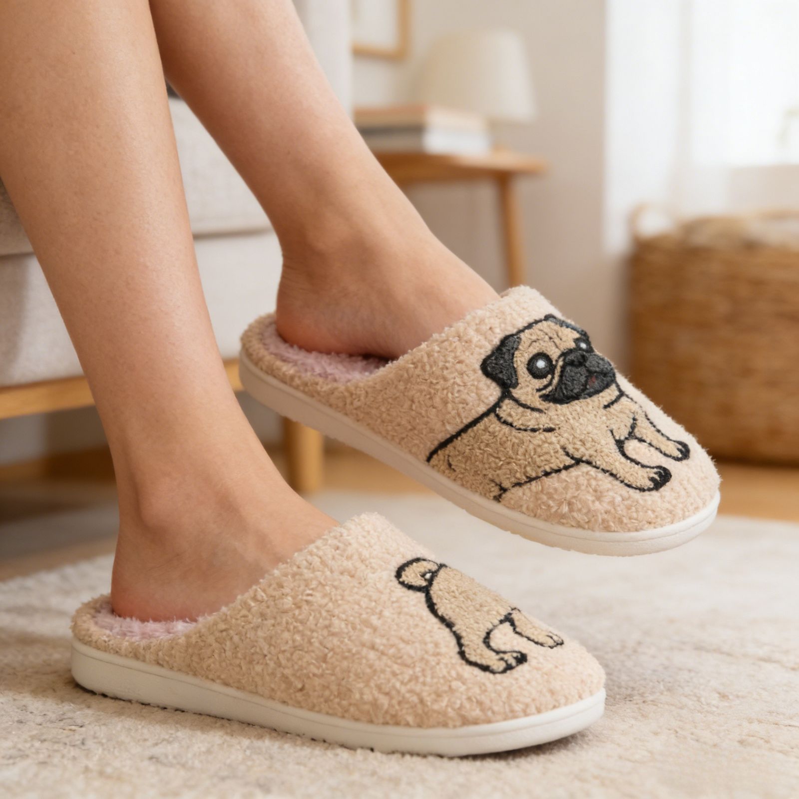 Cute Animal Puppy Butterfly Dogs Slippers