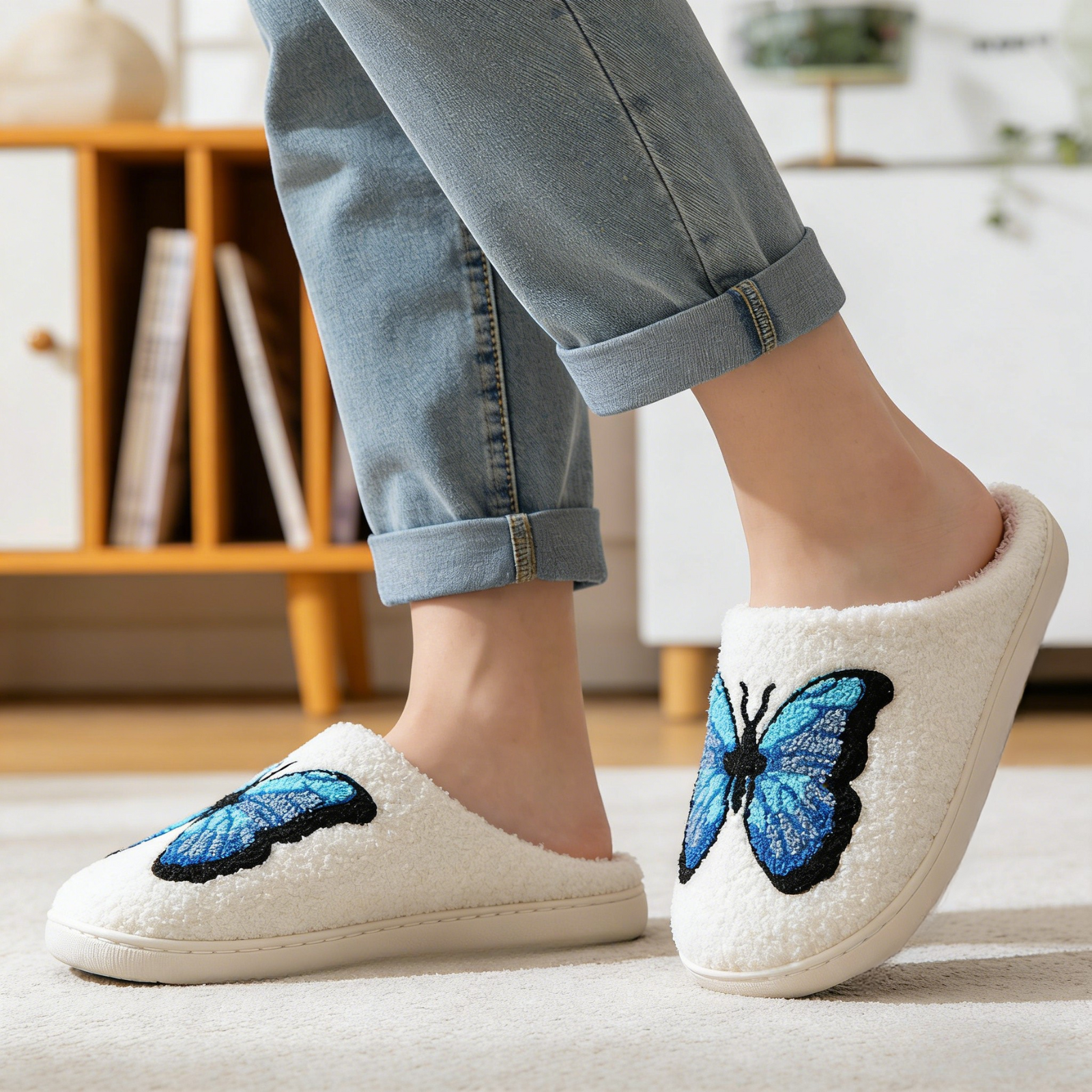 Cute Animal Puppy Butterfly Dogs Slippers