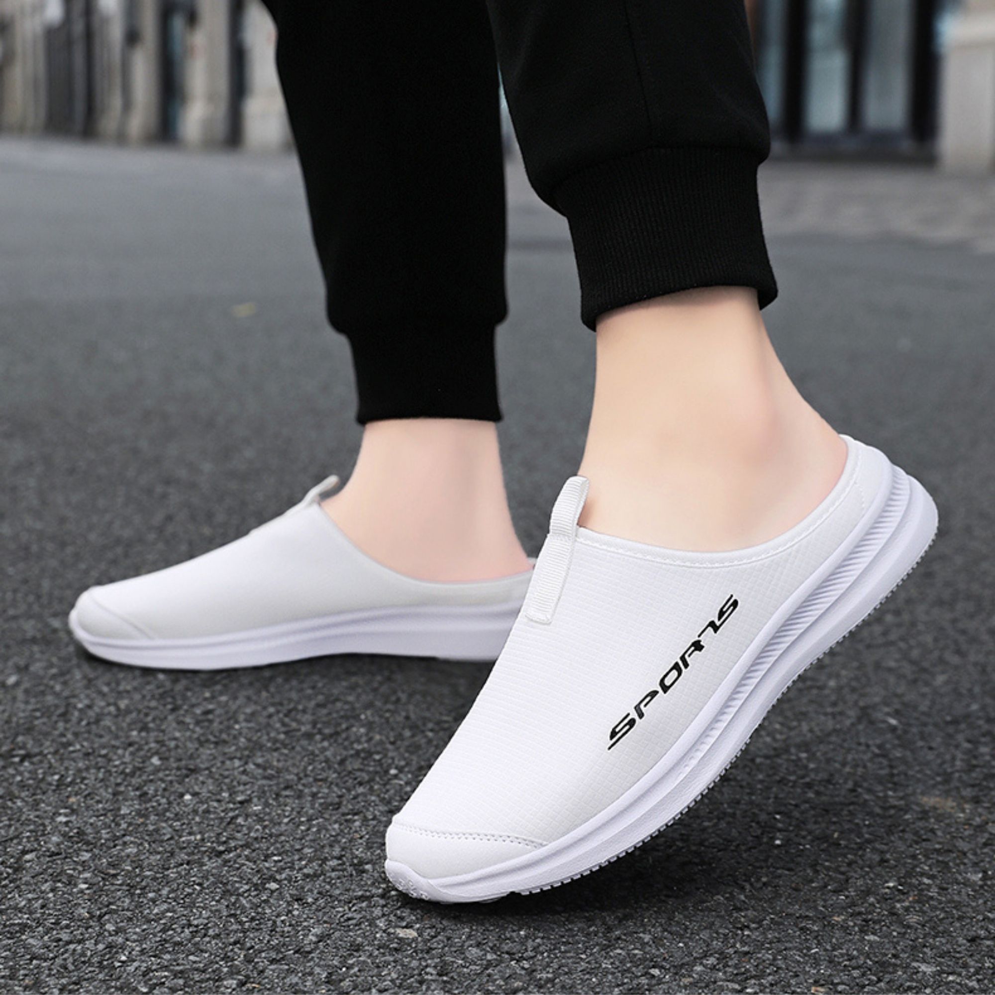 BERANMEY Men’s Slip-On Mules Loafers Lightweight Casual Shoes