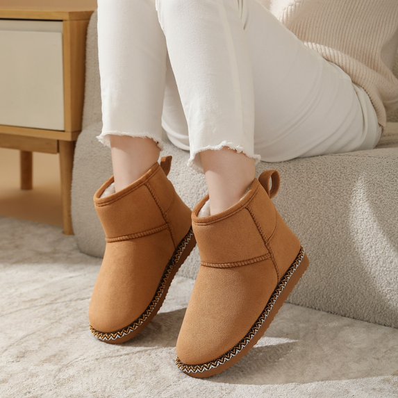 Cozy Womens Ankle Boots Slip On Mini Ankle Snow Boots for Women and Men