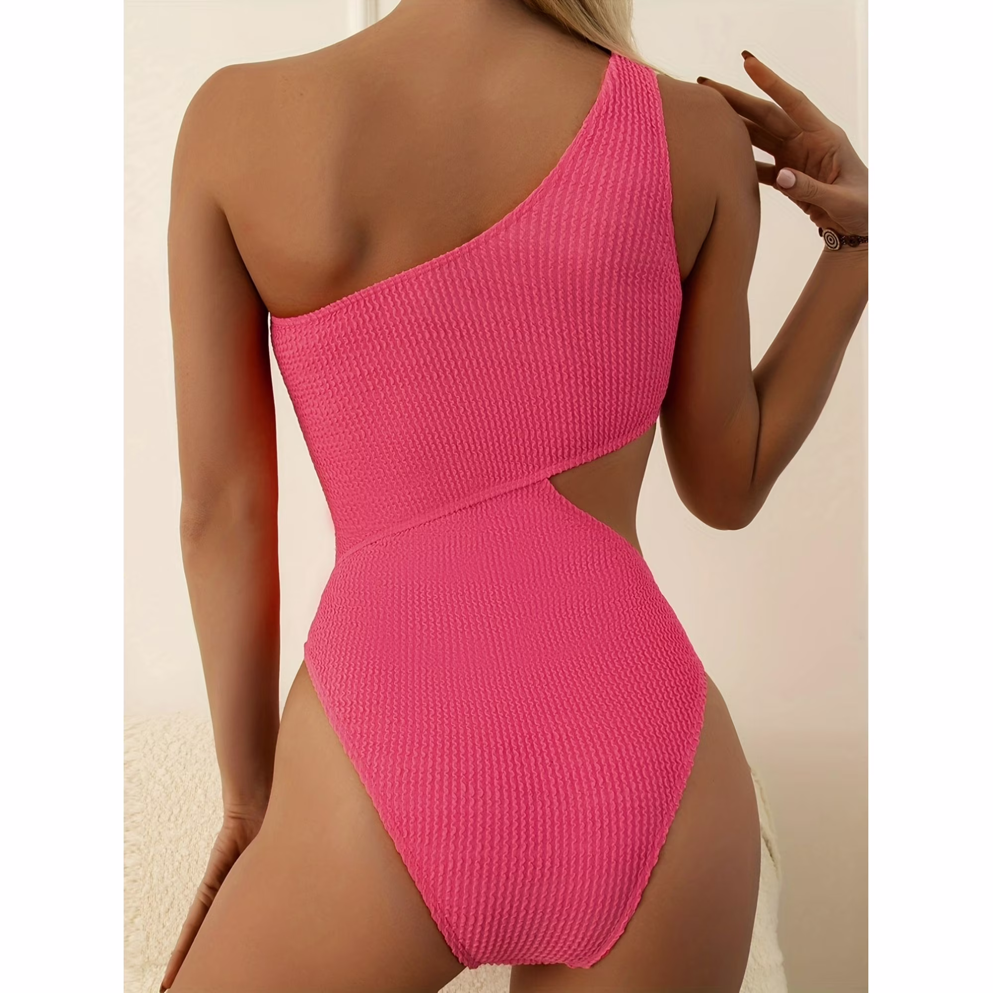 Women's High Waisted Sexy Hollow Cut Out Design One Piece Swimsuits
