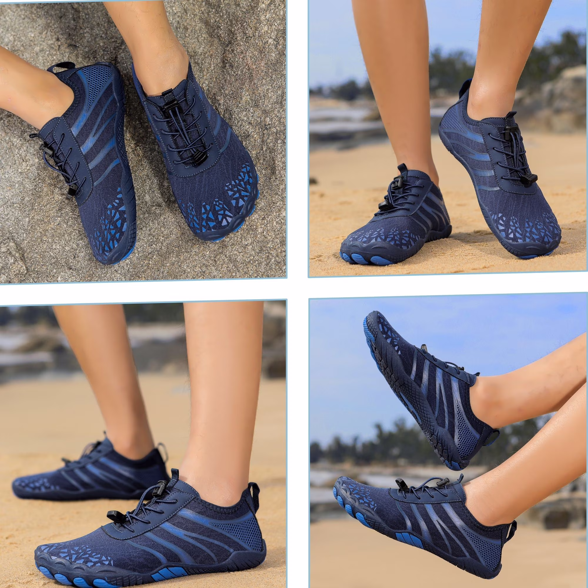 Women's Lightweight Sport Barefoot Shoes for Swim Beach