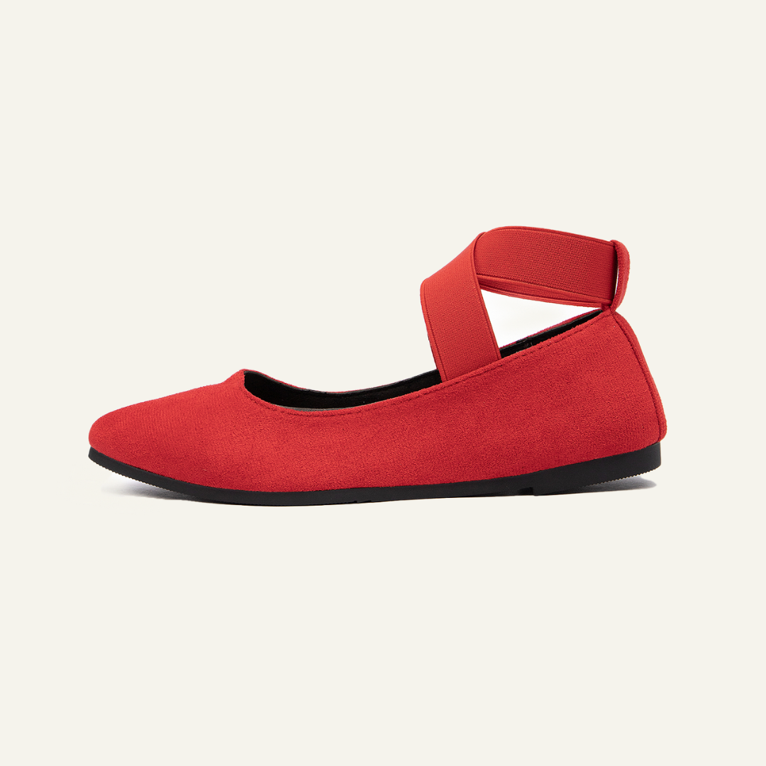  Casual Women's Ballet Flats Shoes Ankle Elastic Criss-Cross Ballet Dress Shoes