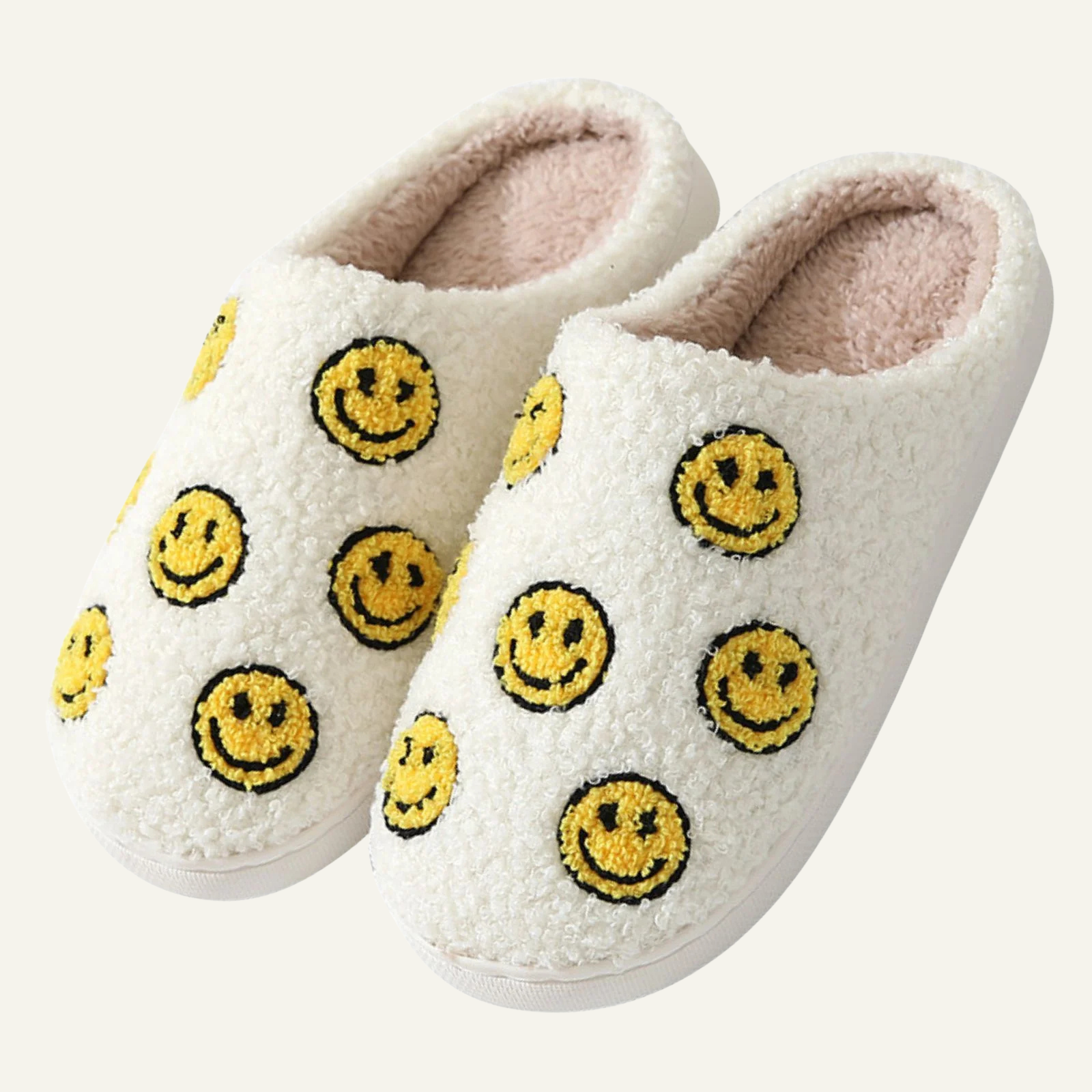 Cute Cartoon Flower Slippers Soft Plush Comfy Warm 
