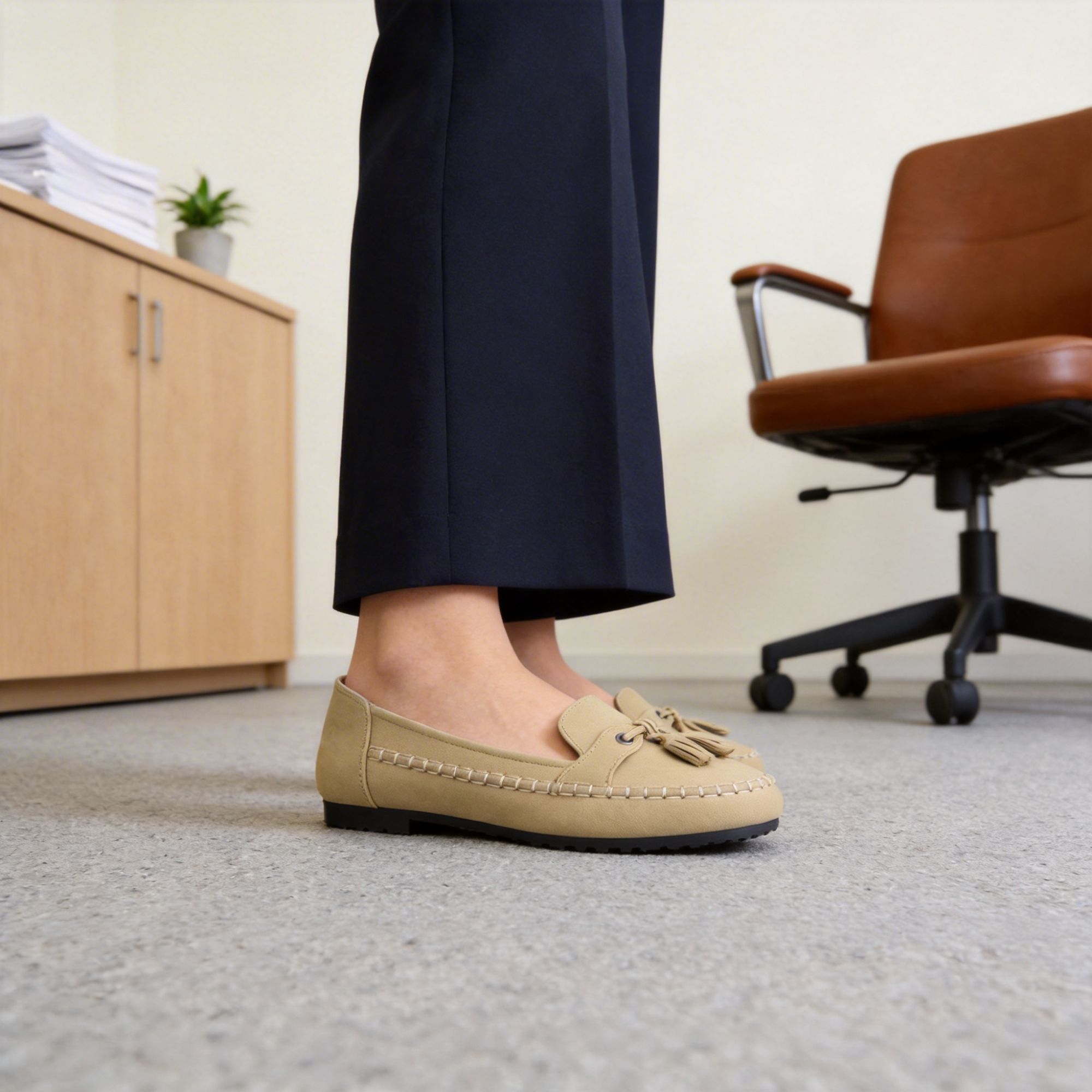 BERANMEY Casual Loafers for Women Dressy Tassel Slip On