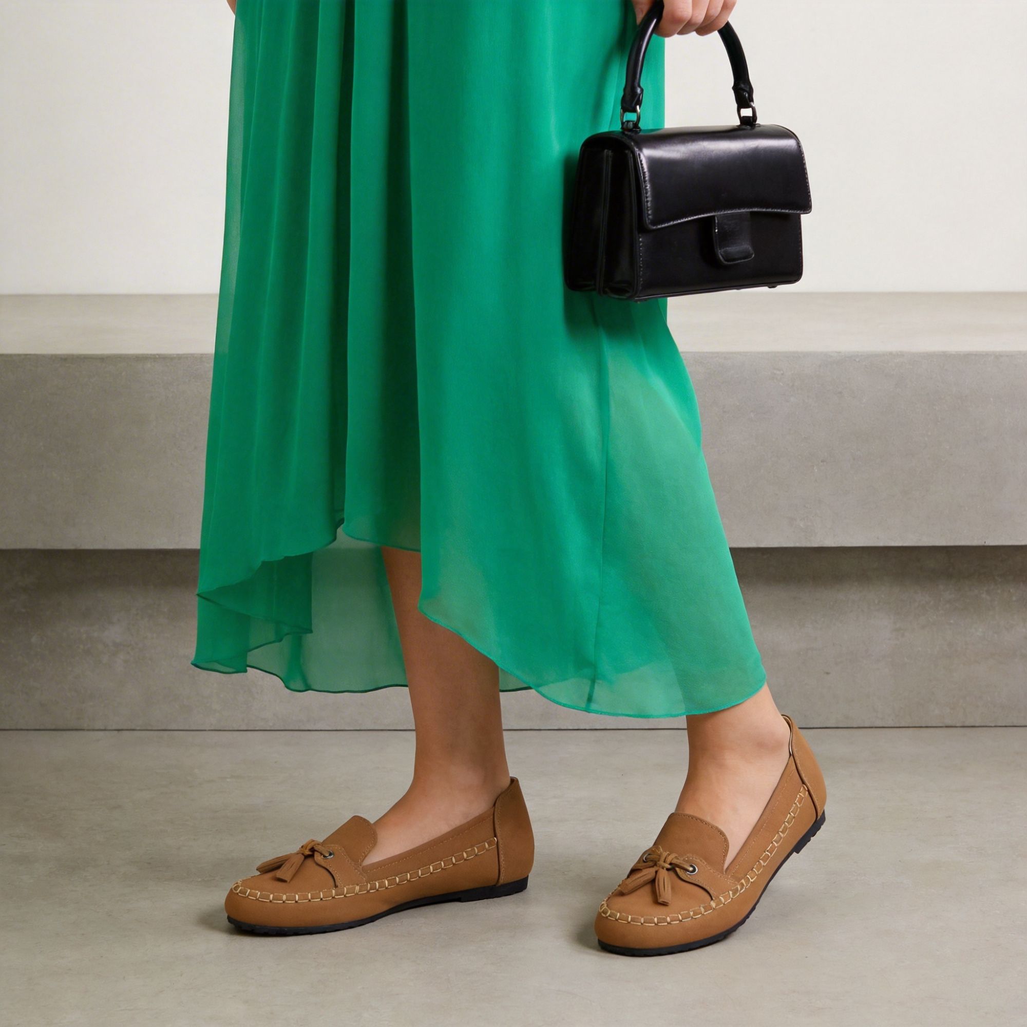 BERANMEY Casual Loafers for Women Dressy Tassel Slip On