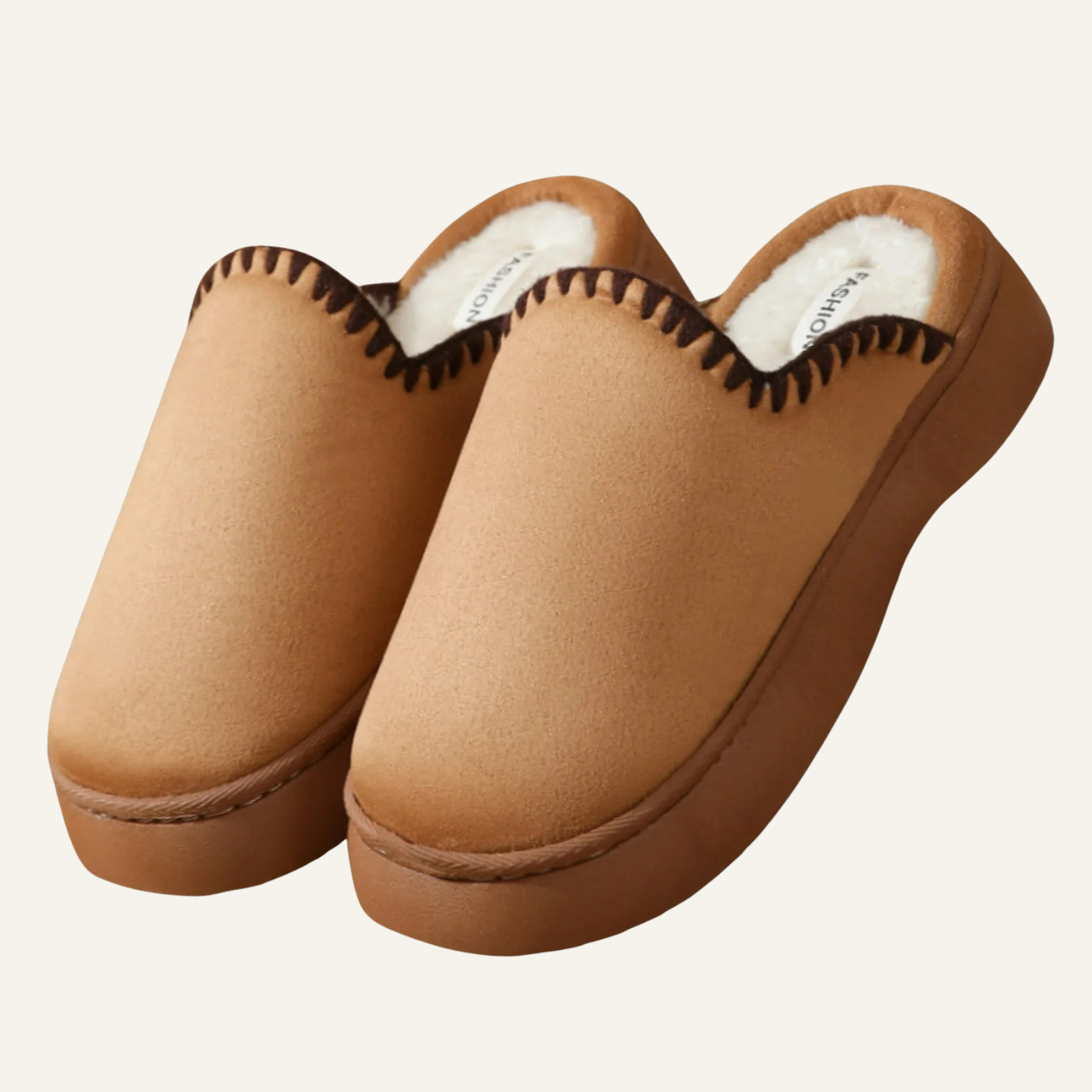 Cozy Platform Fuzzy Slippers Short Ankle