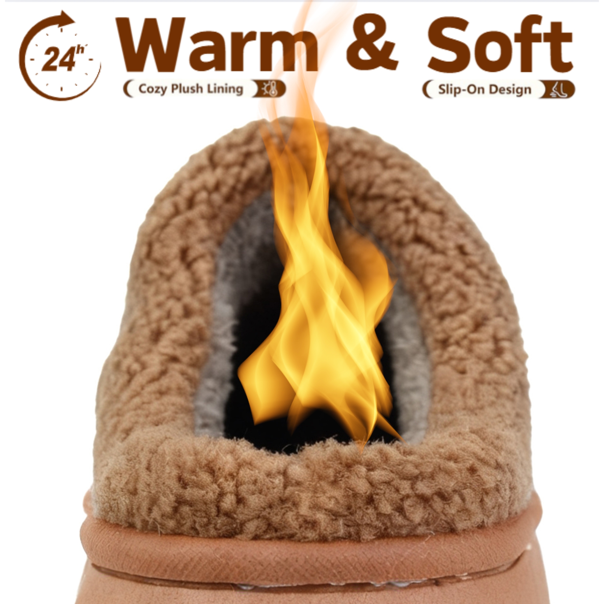 Women's Platform Slippers with Polar Fleece