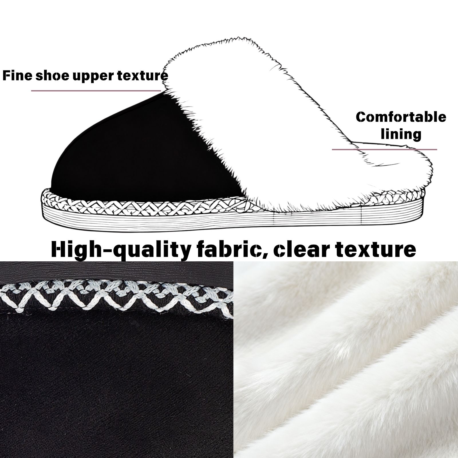 Women's Fuzzy Memory Foam Slippers Ultra Plush Warmth