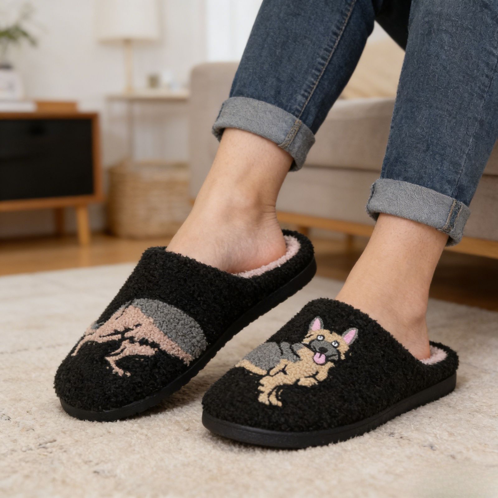 Cute Animal Puppy Butterfly Dogs Slippers